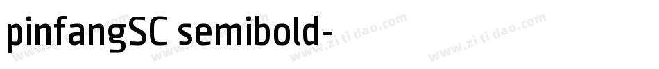 pinfangSC semibold字体转换